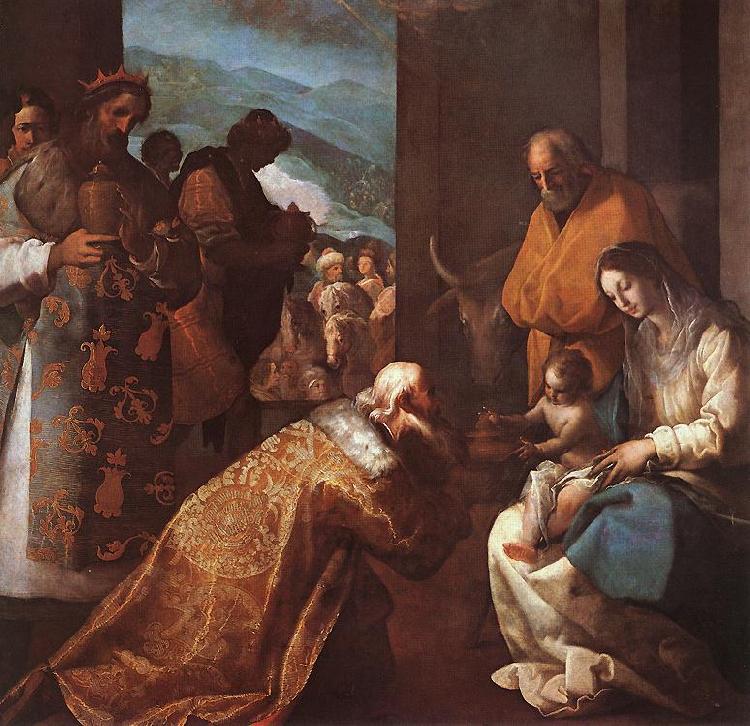 CAJES, Eugenio The Adoration of the Magi f Sweden oil painting art